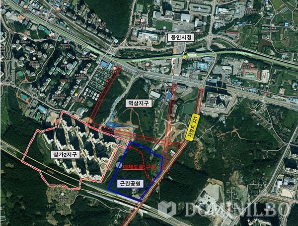 삼가2지구 공공지원 민간임대아파트 진입도로 문제 해결 위치도
